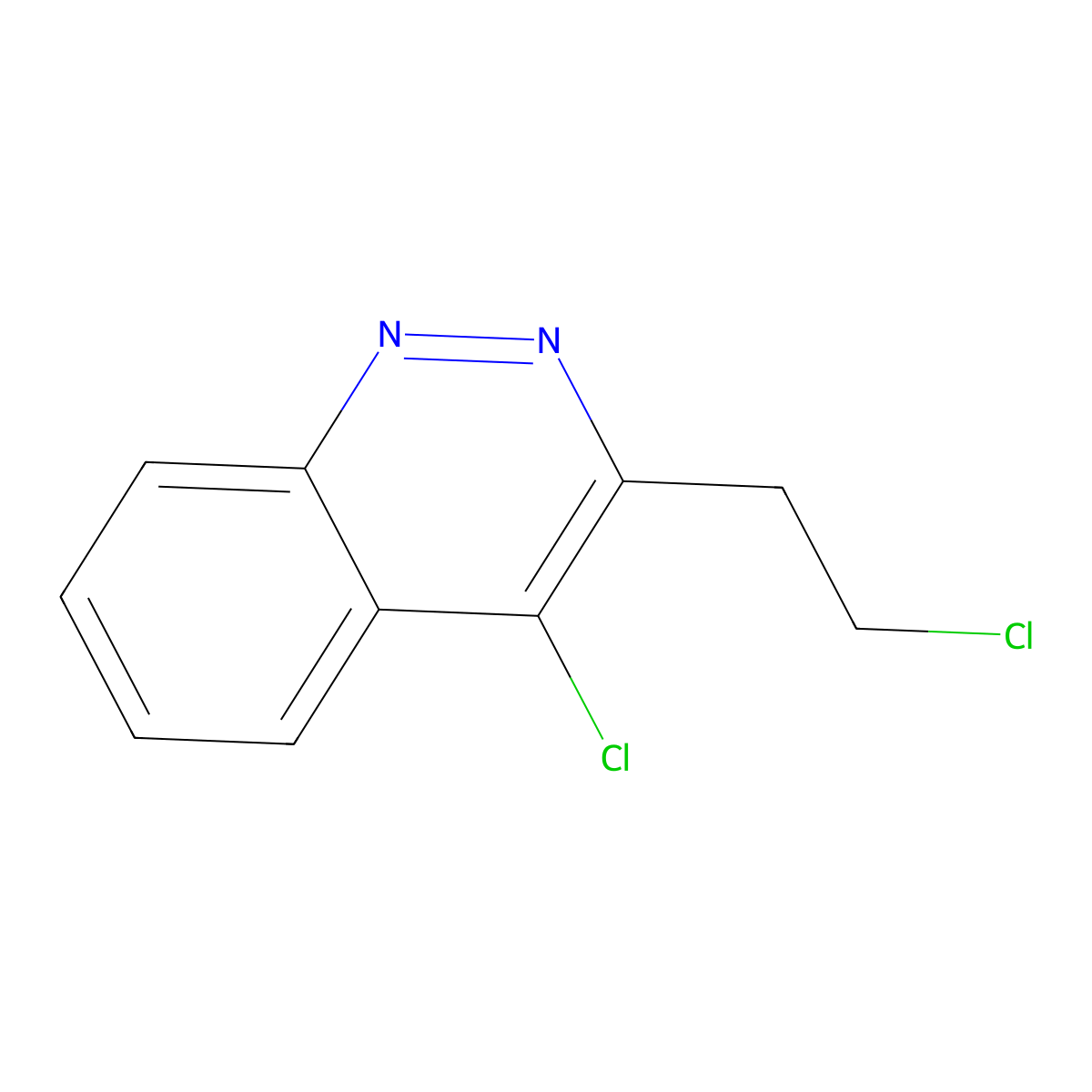 4-Chloro-3-(2-chloroethyl)cinnoline molecular structure, CAS 131110-40-2