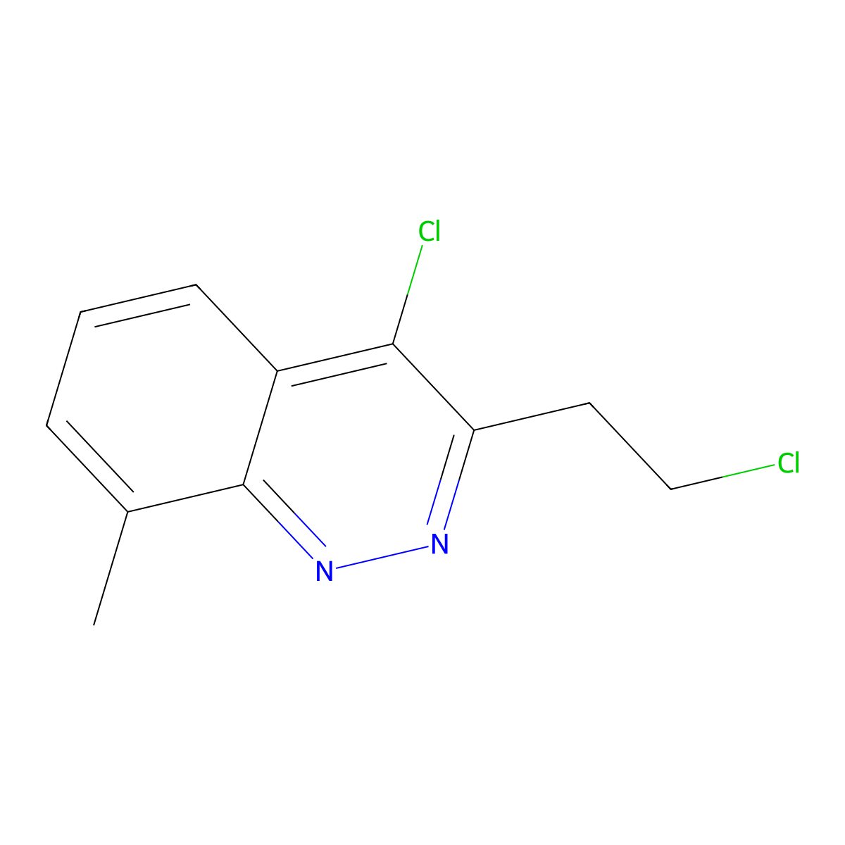 4-Chloro-3-(2-chloroethyl)-8-methylcinnoline molecular structure, CAS 131110-43-5