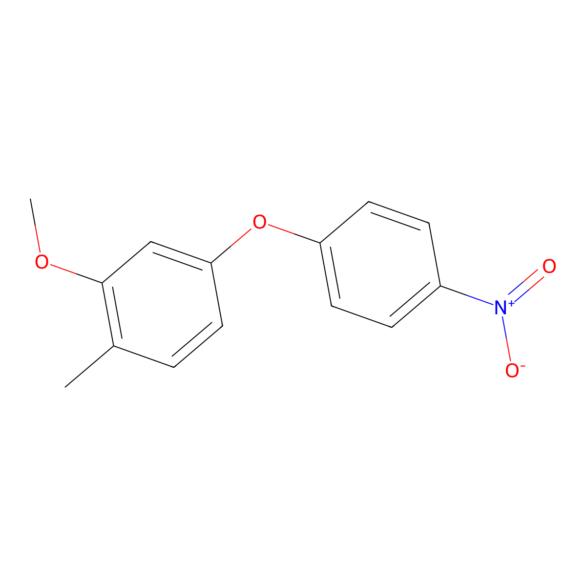 2-Methoxy-1-methyl-4-(4-nitrophenoxy)benzene molecular structure, CAS 1311137-84-4