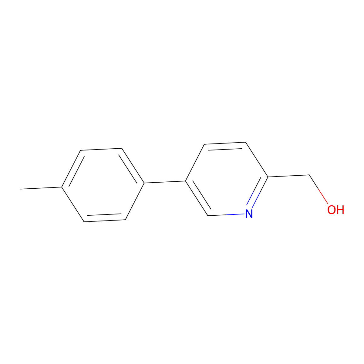 (5-(p-Tolyl)pyridin-2-yl)methanol molecular structure, CAS 1311151-83-3