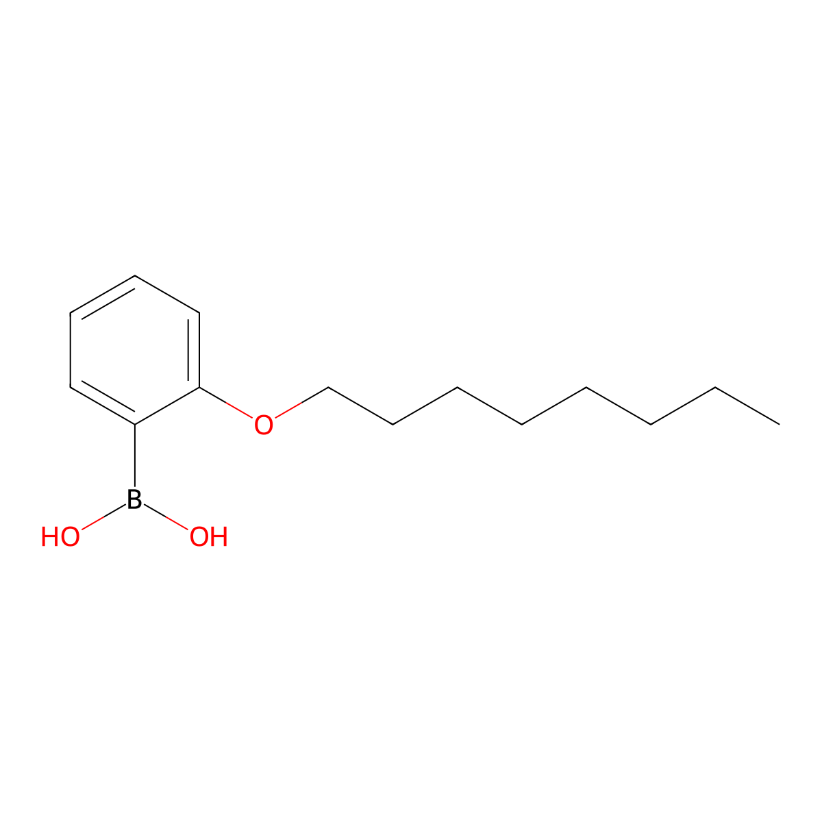 2-Octyloxyphenylboronic acid molecular structure, CAS 1311163-98-0