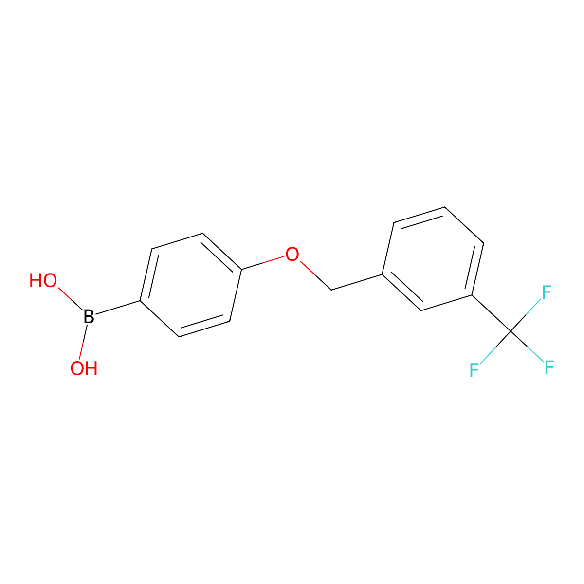 B-[4-[[3-(Trifluoromethyl)phenyl]methoxy]phenyl]boronic acid molecular structure, CAS 1311164-08-5
