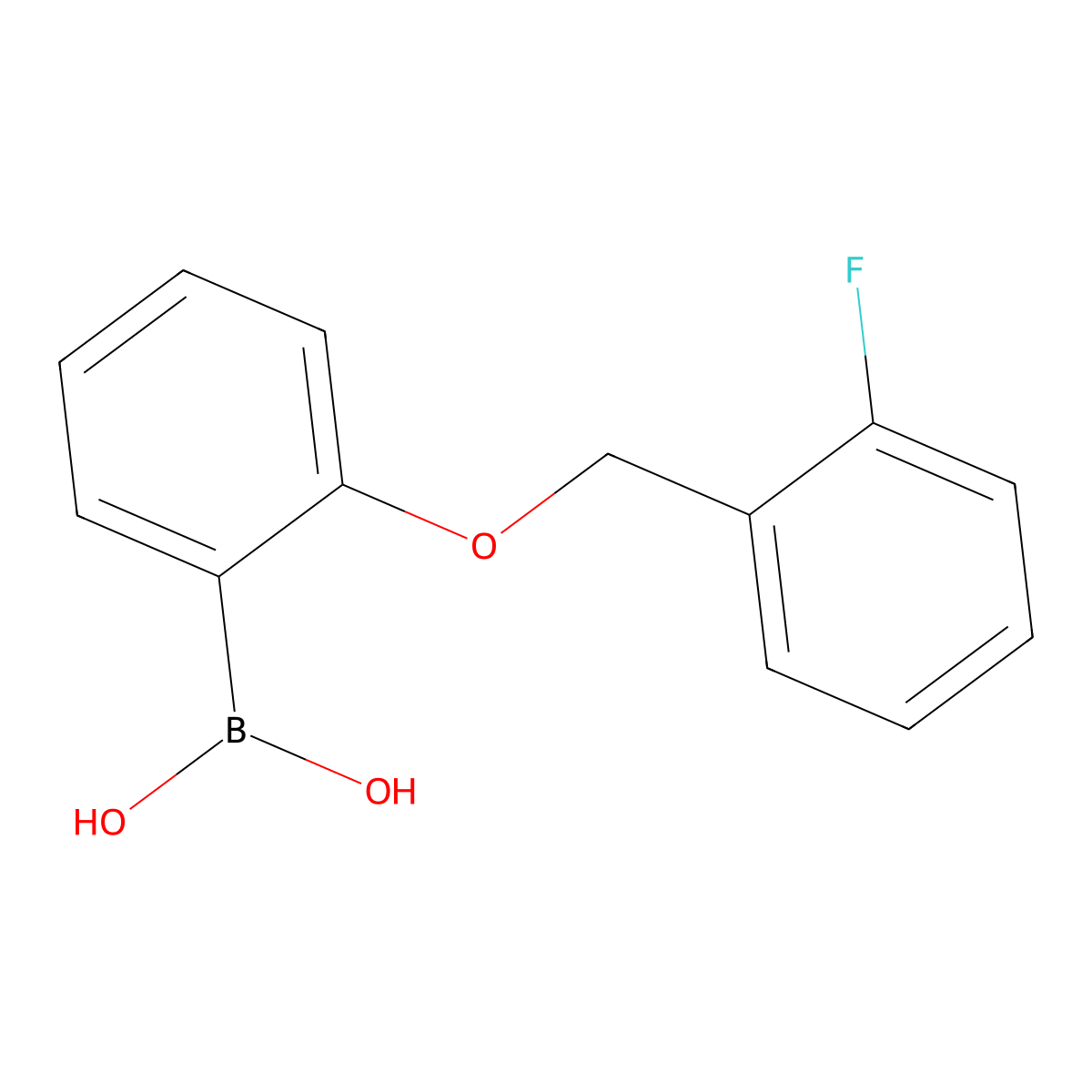 (2-((2-Fluorobenzyl)oxy)phenyl)boronic acid molecular structure, CAS 1311165-78-2