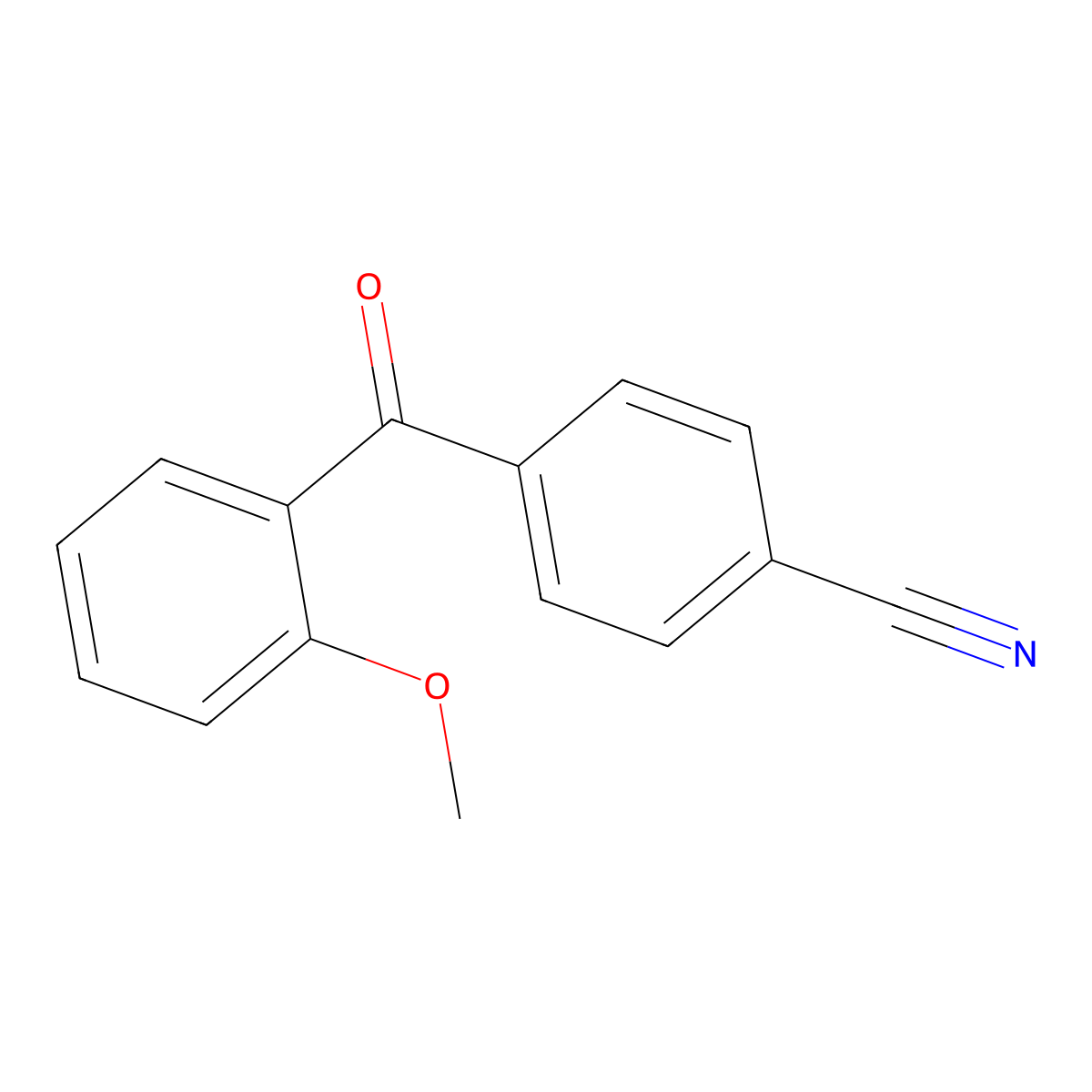 4-(2-Methoxybenzoyl)benzonitrile molecular structure, CAS 131117-90-3