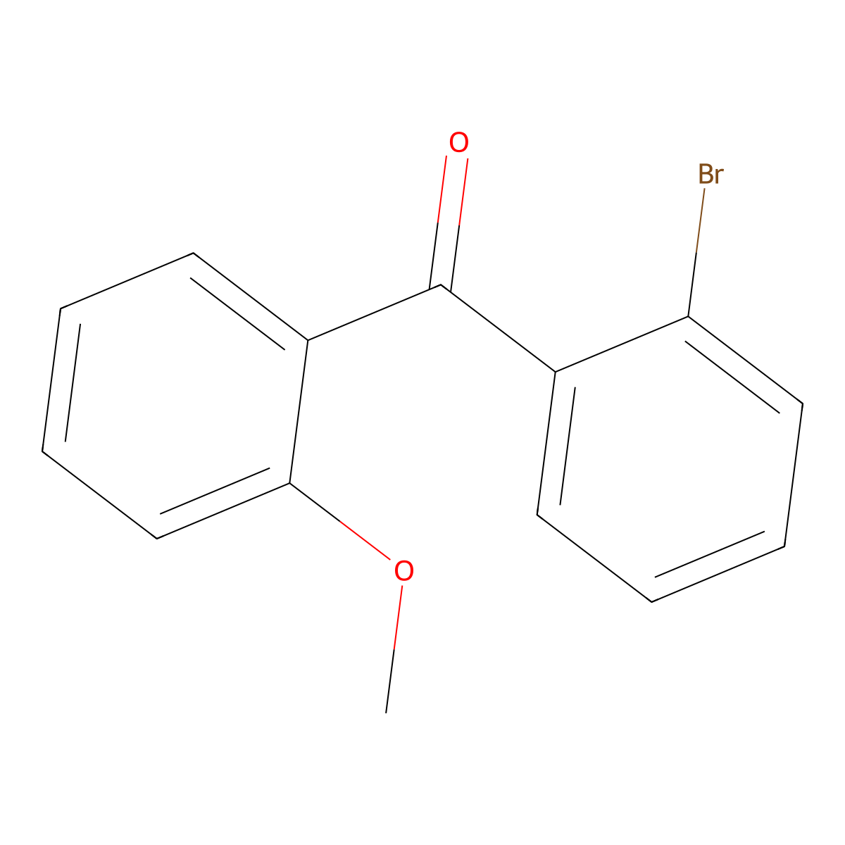 2-Bromo-2'-methoxybenzophenone molecular structure, CAS 131118-02-0