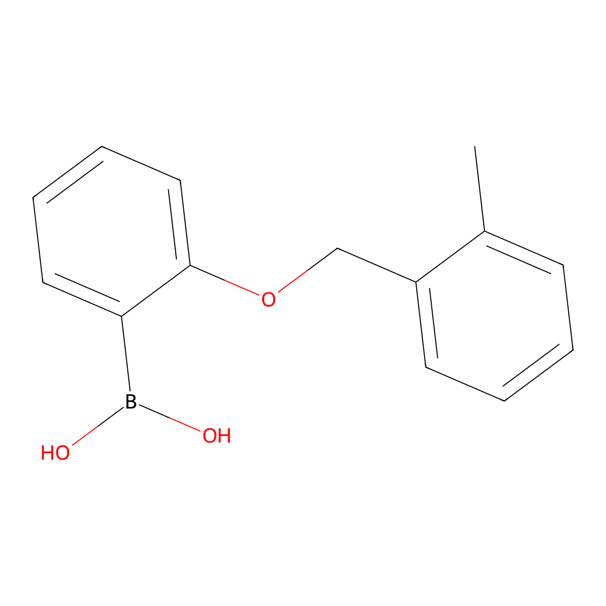 {2-[(2-Methylphenyl)methoxy]phenyl}boronic acid molecular structure, CAS 1311182-73-6