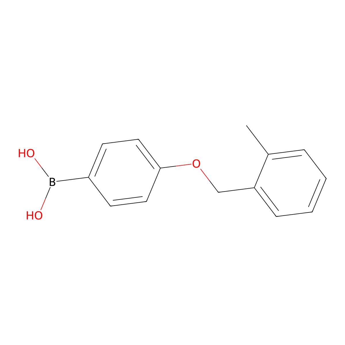 Boronic acid, B-[4-[(2-methylphenyl)methoxy]phenyl]- molecular structure, CAS 1311184-76-5