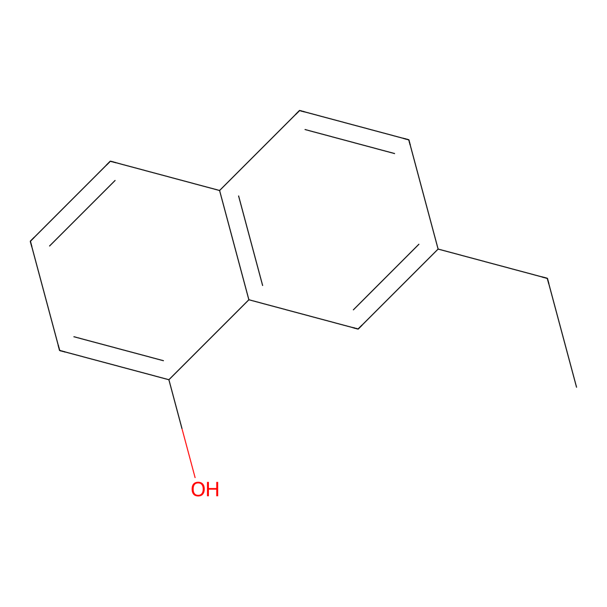 7-Ethylnaphthalen-1-ol molecular structure, CAS 13112-58-8