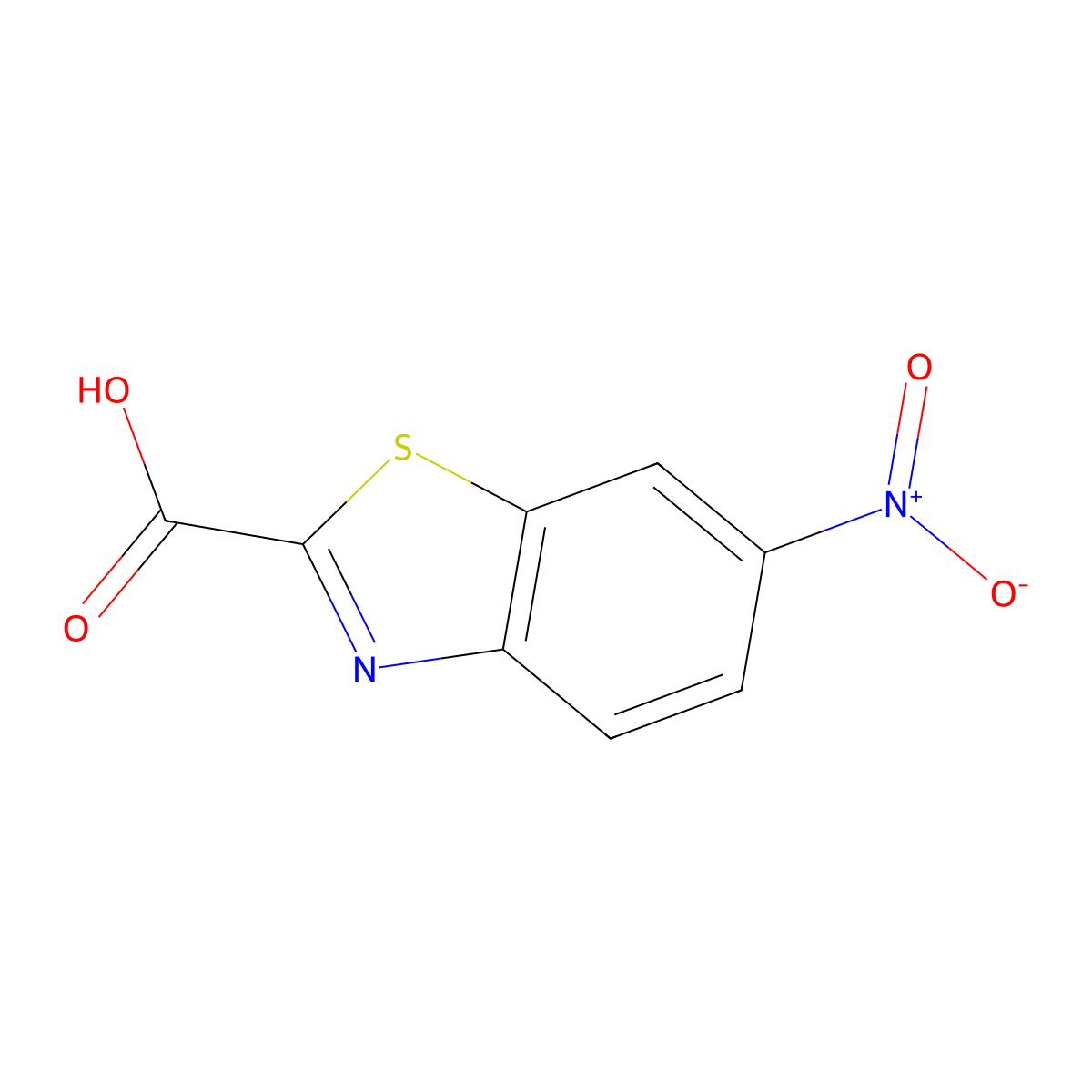 6-Nitrobenzo[d]thiazole-2-carboxylic acid molecular structure, CAS 131123-99-4