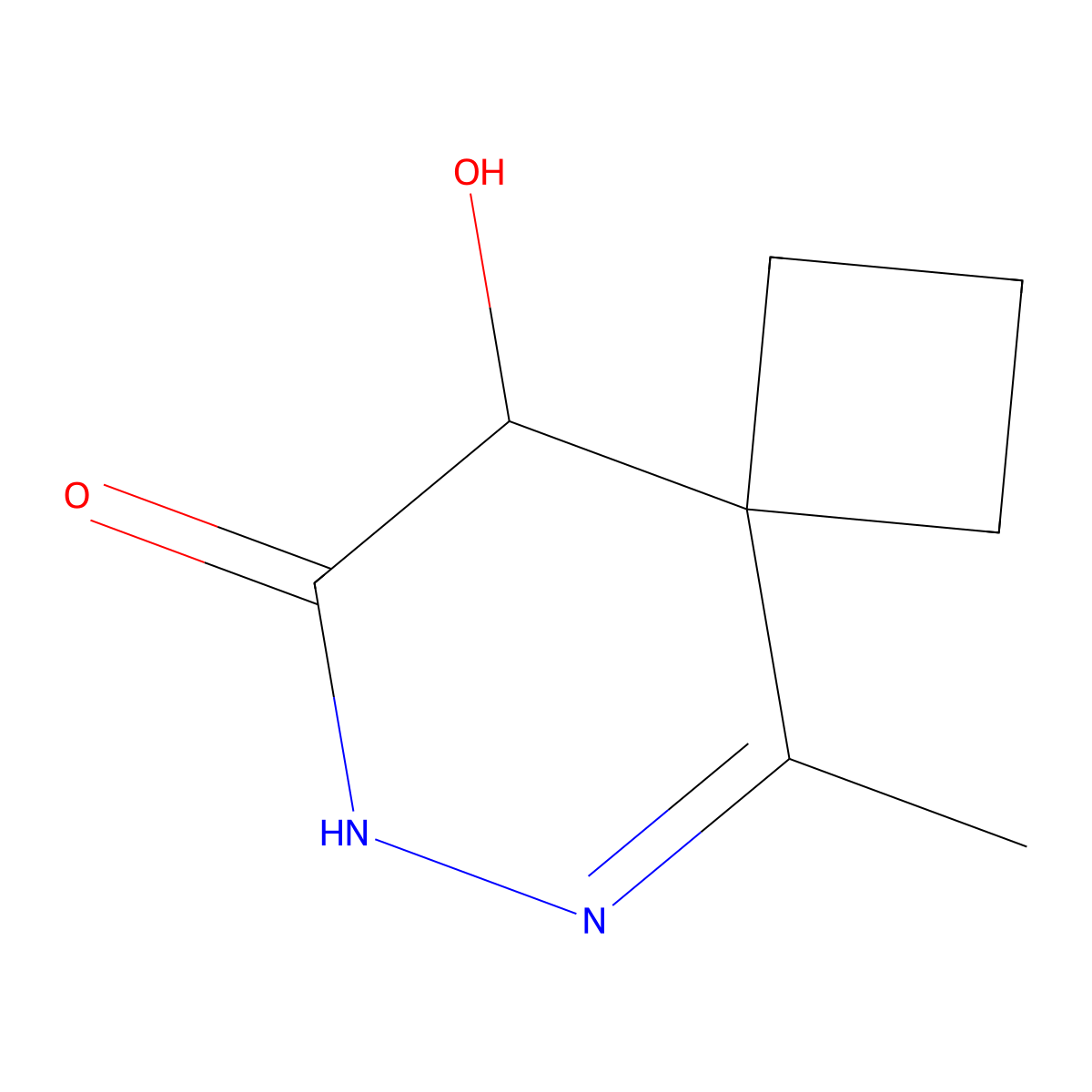 9-Hydroxy-5-methyl-6,7-diazaspiro[3.5]non-5-EN-8-one molecular structure, CAS 1311254-49-5