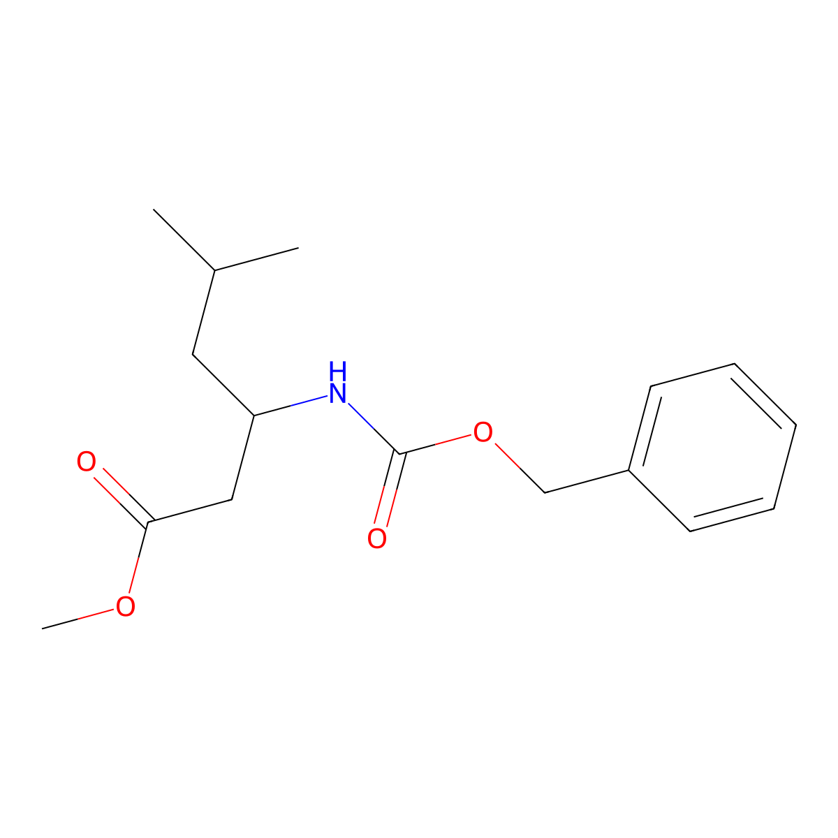 Methyl 3-(((benzyloxy)carbonyl)amino)-5-methylhexanoate molecular structure, CAS 1311254-59-7