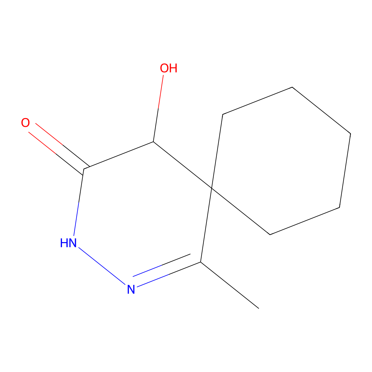 5-Hydroxy-1-methyl-2,3-diazaspiro[5.5]undec-1-EN-4-one molecular structure, CAS 1311254-67-7