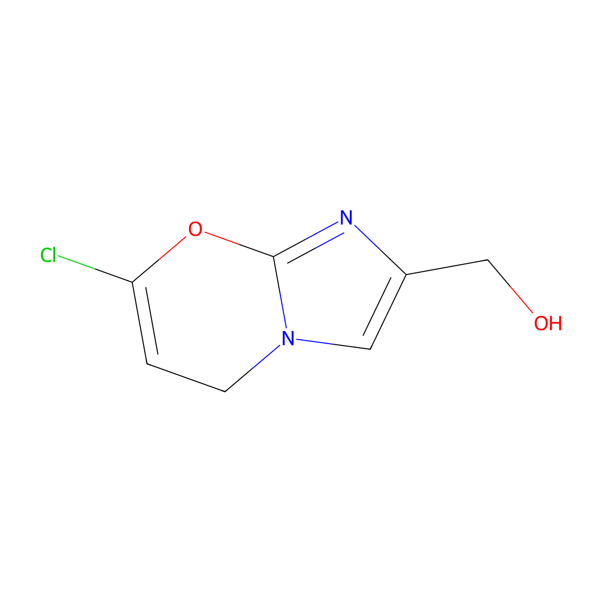 (7-Chloro-5H-imidazo[2,1-B][1,3]oxazin-2-YL)methanol molecular structure, CAS 1311254-75-7