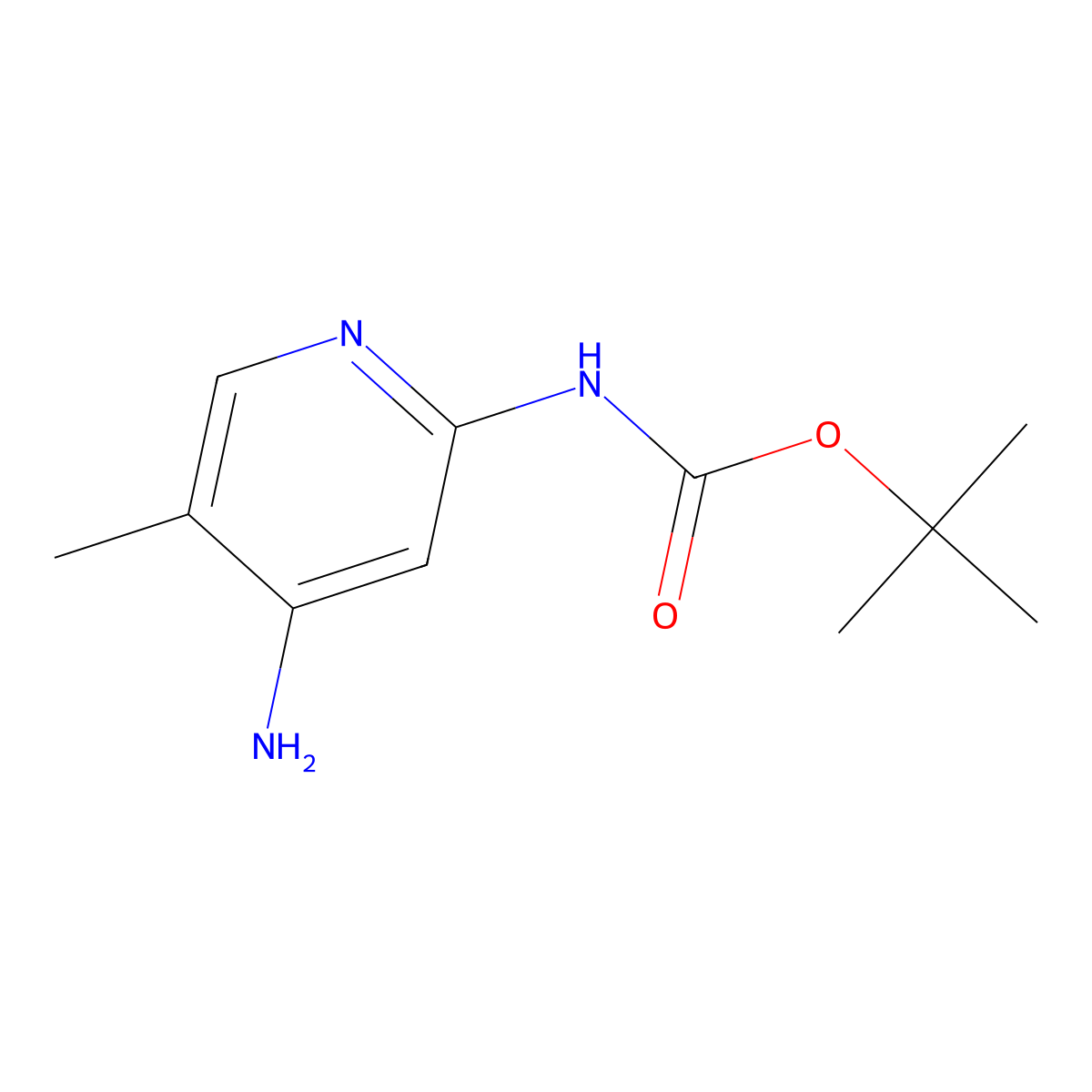 4-Amino-2-(boc-amino)-5-methylpyridine molecular structure, CAS 1311254-79-1