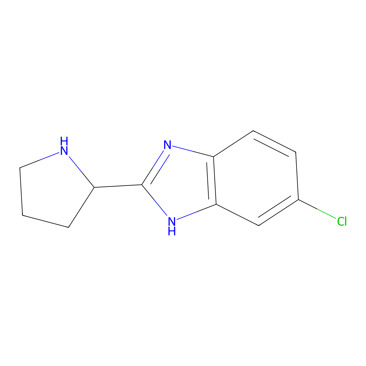 (R)-5-Chloro-2-(pyrrolidin-2-YL)-1H-benzo[D]imidazole molecular structure, CAS 1311254-84-8