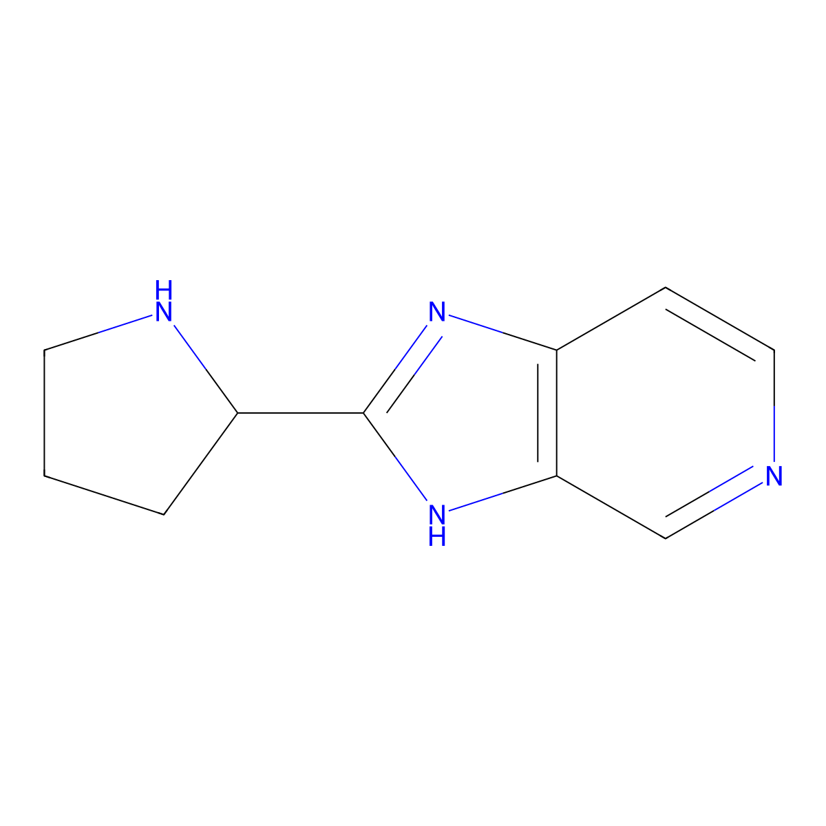 2-pyrrolidin-2-yl-3H-imidazo[4,5-c]pyridine molecular structure, CAS 1311255-11-4