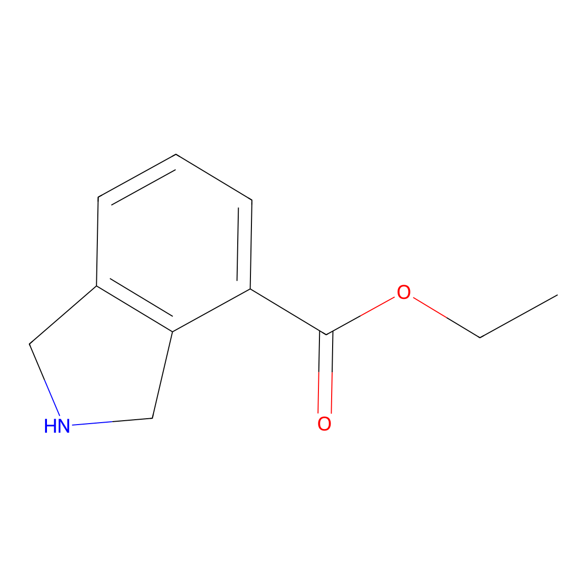 Ethyl isoindoline-4-carboxylate molecular structure, CAS 1311258-57-7
