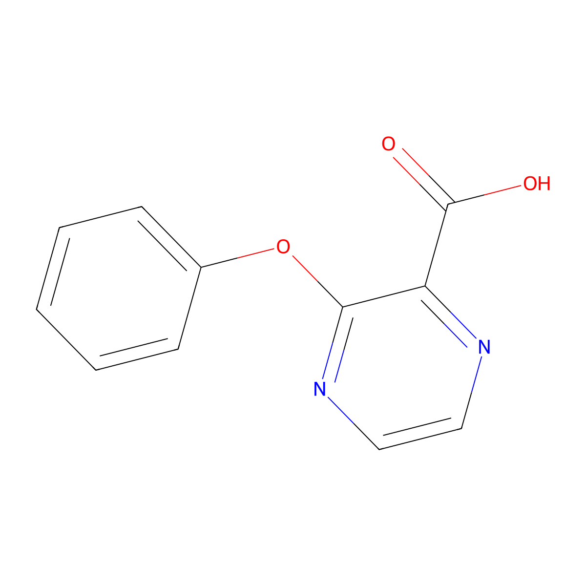 3-Phenoxypyrazine-2-carboxylic acid molecular structure, CAS 1311278-31-5