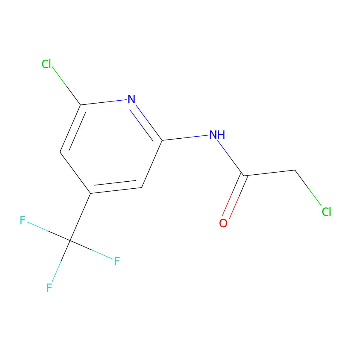 2-Chloro-N-(6-chloro-4-trifluoromethyl-pyridin-2-yl)-acetamide molecular structure, CAS 1311279-82-9