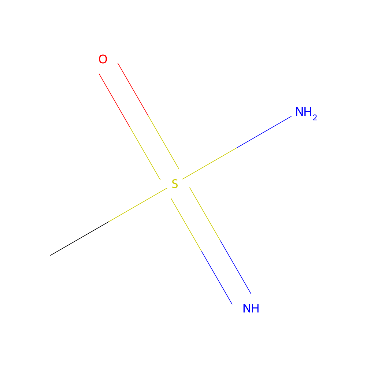 Methanesulfonoimidamide molecular structure, CAS 131129-54-9