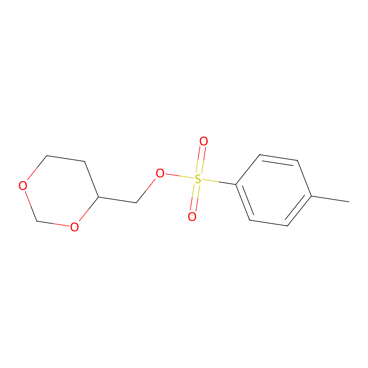 1,3-Dioxan-4-ylmethyl 4-methylbenzene-1-sulfonate molecular structure, CAS 1311313-69-5