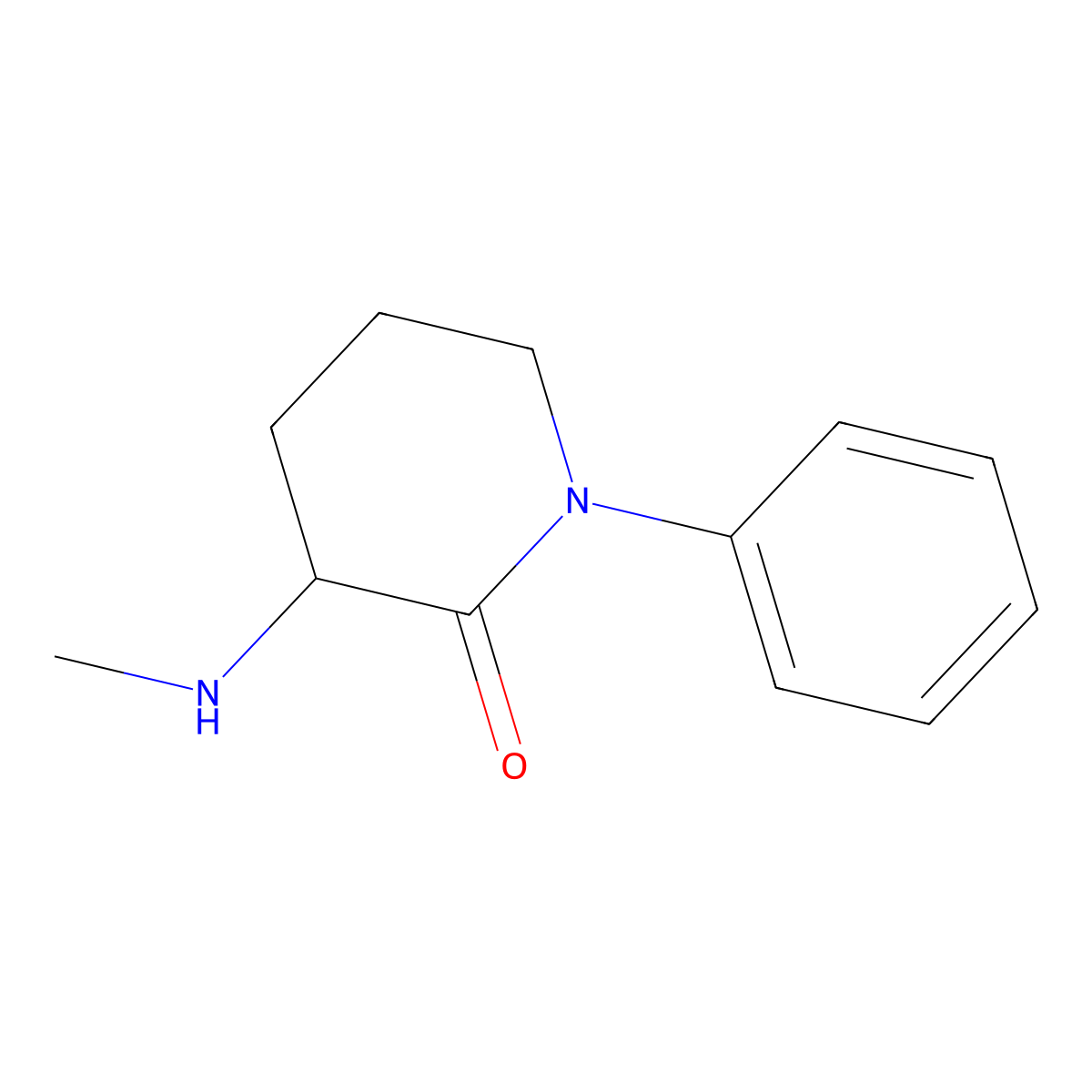 3-(Methylamino)-1-phenylpiperidin-2-one molecular structure, CAS 1311313-94-6