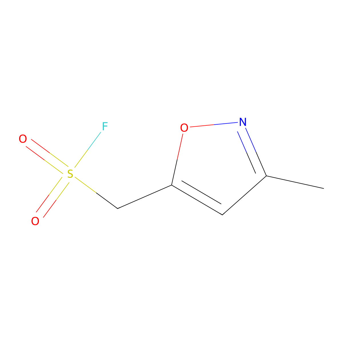 (3-Methyl-1,2-oxazol-5-yl)methanesulfonyl fluoride molecular structure, CAS 1311314-46-1
