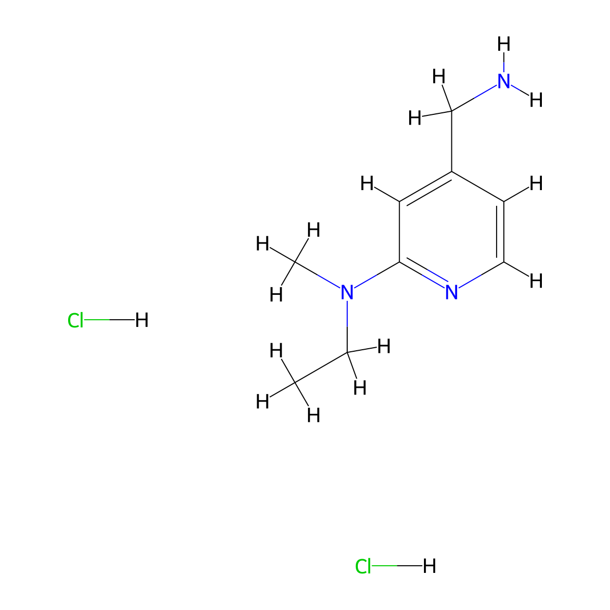 4-(aminomethyl)-N-ethyl-N-methylpyridin-2-amine dihydrochloride molecular structure, CAS 1311314-53-0