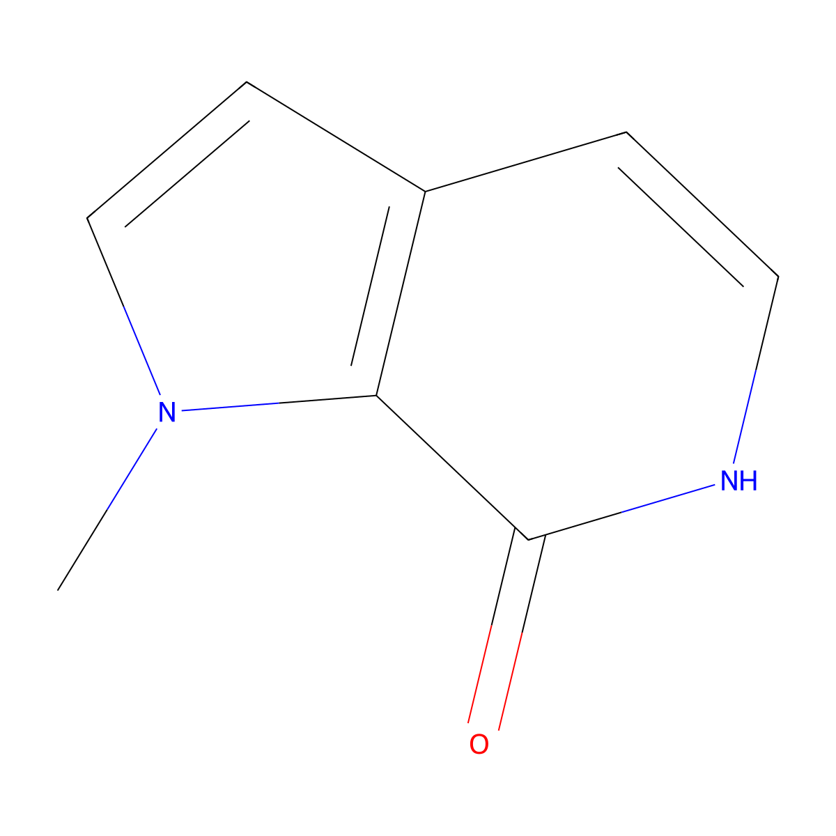 1-methyl-1H,6H,7H-pyrrolo[2,3-c]pyridin-7-one molecular structure, CAS 1311314-54-1