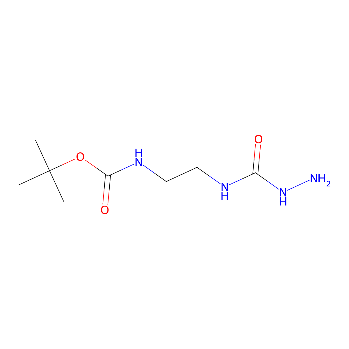 tert-butyl N-{2-[(hydrazinecarbonyl)amino]ethyl}carbamate molecular structure, CAS 1311314-62-1