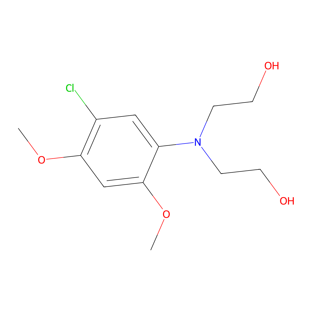 2-[(5-Chloro-2,4-dimethoxyphenyl)(2-hydroxyethyl)amino]ethan-1-ol molecular structure, CAS 1311315-03-3