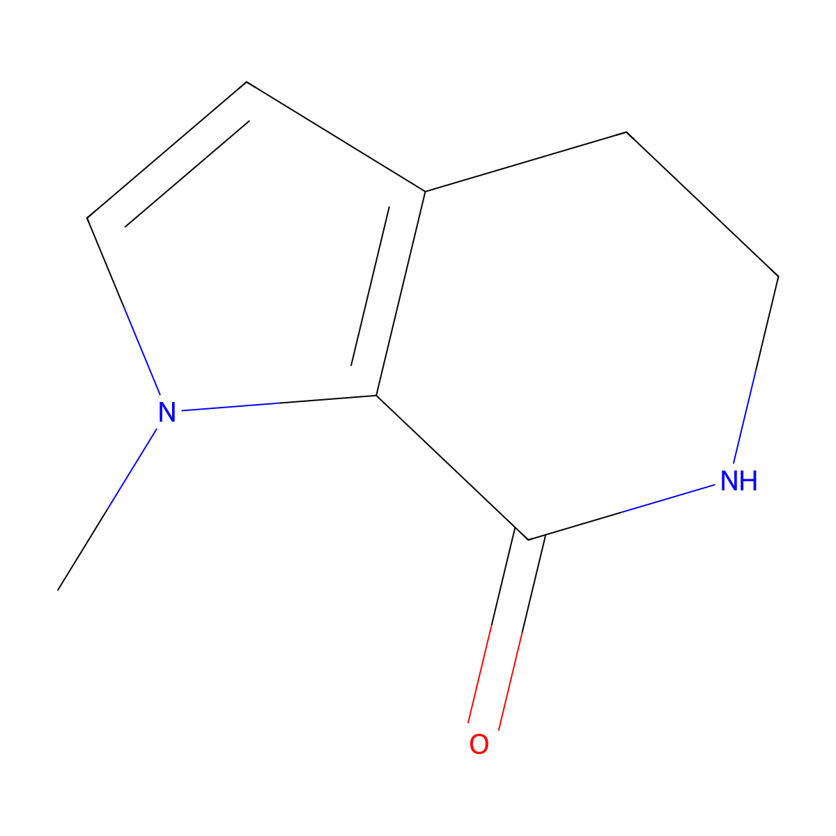 7H-Pyrrolo[2,3-c]pyridin-7-one, 1,4,5,6-tetrahydro-1-methyl- molecular structure, CAS 1311315-25-9