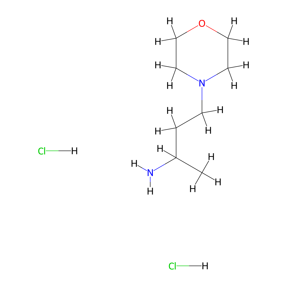 4-(Morpholin-4-yl)butan-2-amine dihydrochloride molecular structure, CAS 1311315-30-6