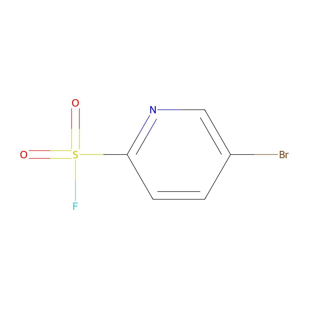 5-Bromopyridine-2-sulfonyl fluoride molecular structure, CAS 1311315-48-6