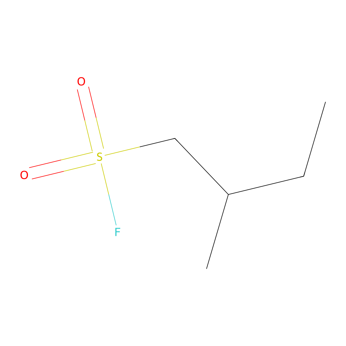 2-Methylbutane-1-sulfonyl fluoride molecular structure, CAS 1311315-63-5