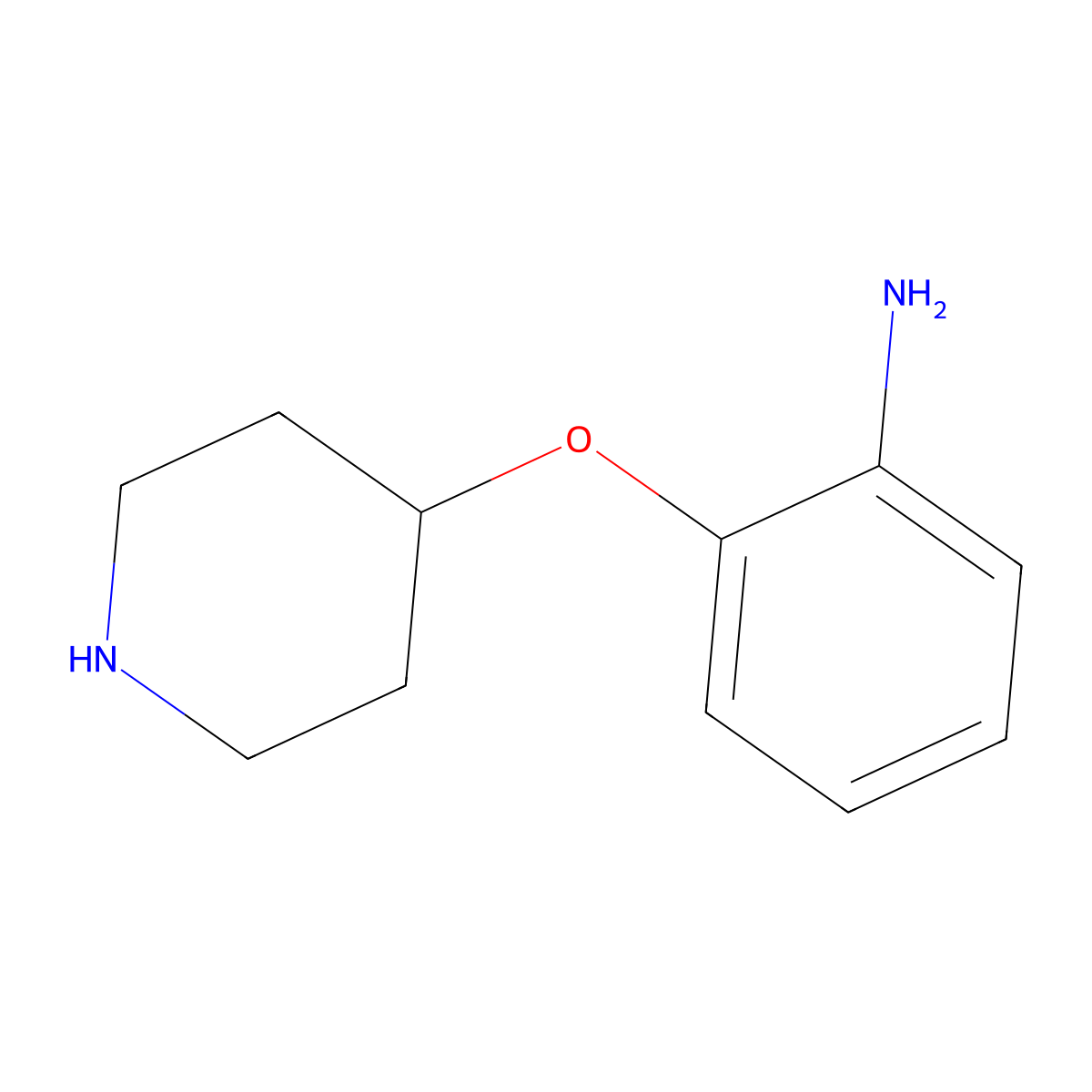 2-(Piperidin-4-yloxy)aniline molecular structure, CAS 1311315-67-9
