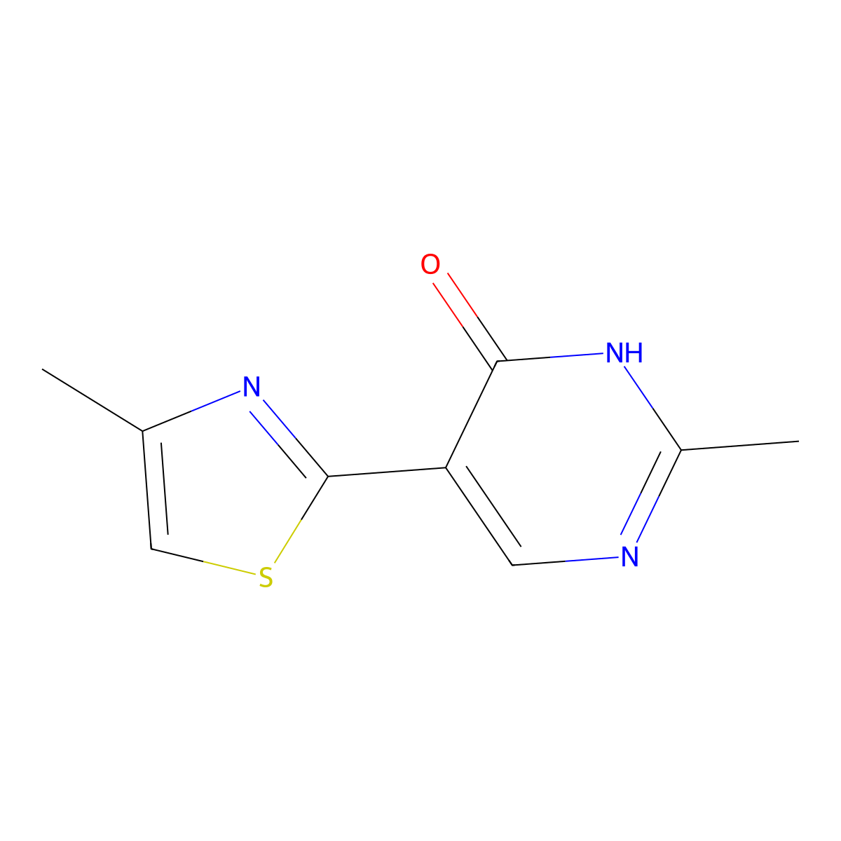 2-Methyl-5-(4-methyl-1,3-thiazol-2-yl)-3,4-dihydropyrimidin-4-one molecular structure, CAS 1311315-77-1