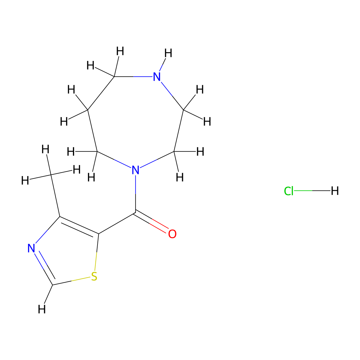 1-(4-Methyl-1,3-thiazole-5-carbonyl)-1,4-diazepane hydrochloride molecular structure, CAS 1311316-55-8