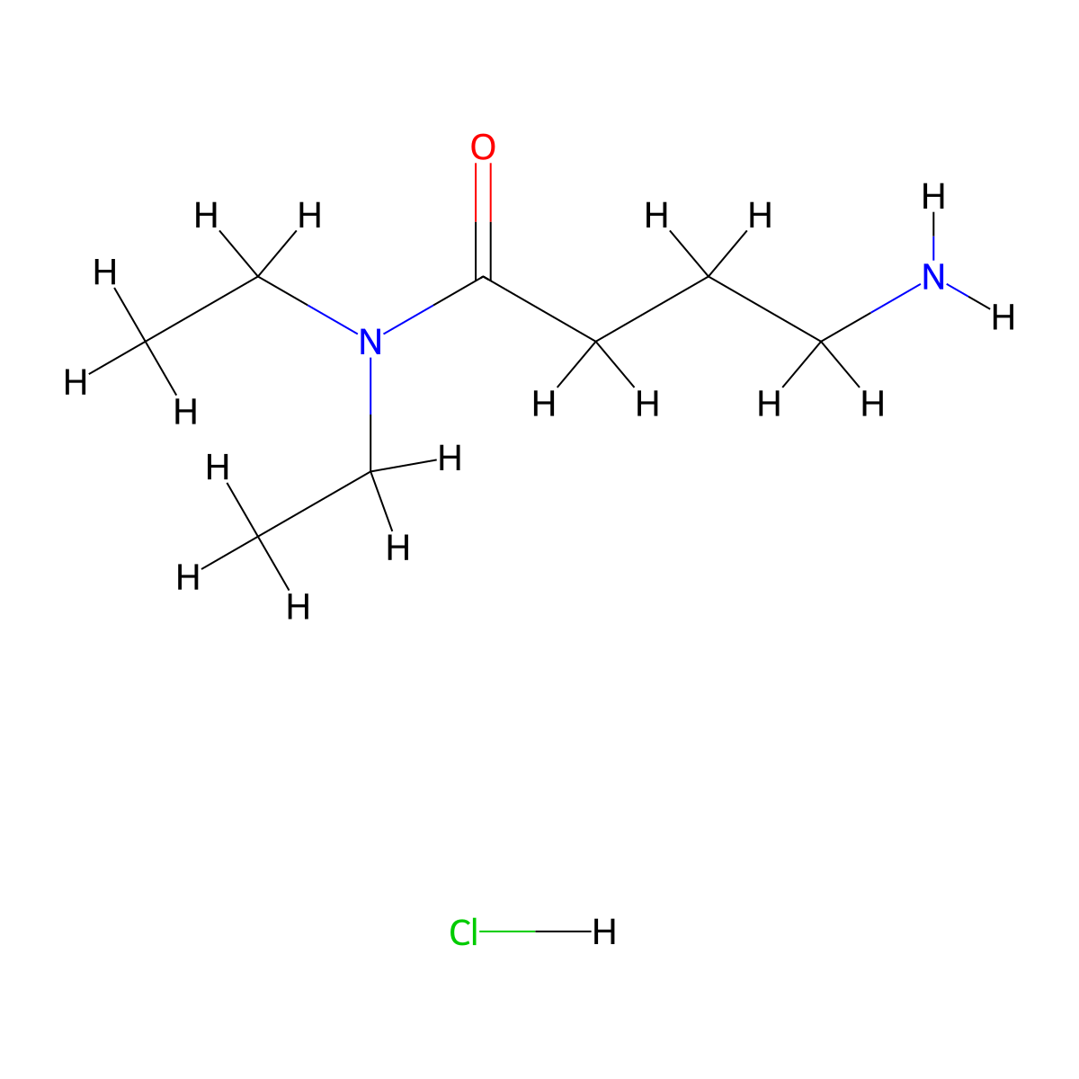 4-amino-N,N-diethylbutanamide hydrochloride molecular structure, CAS 1311316-66-1