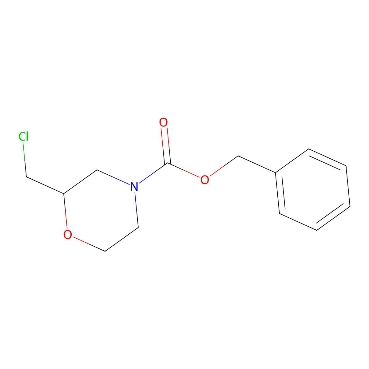 Benzyl 2-(chloromethyl)morpholine-4-carboxylate molecular structure, CAS 1311316-80-9