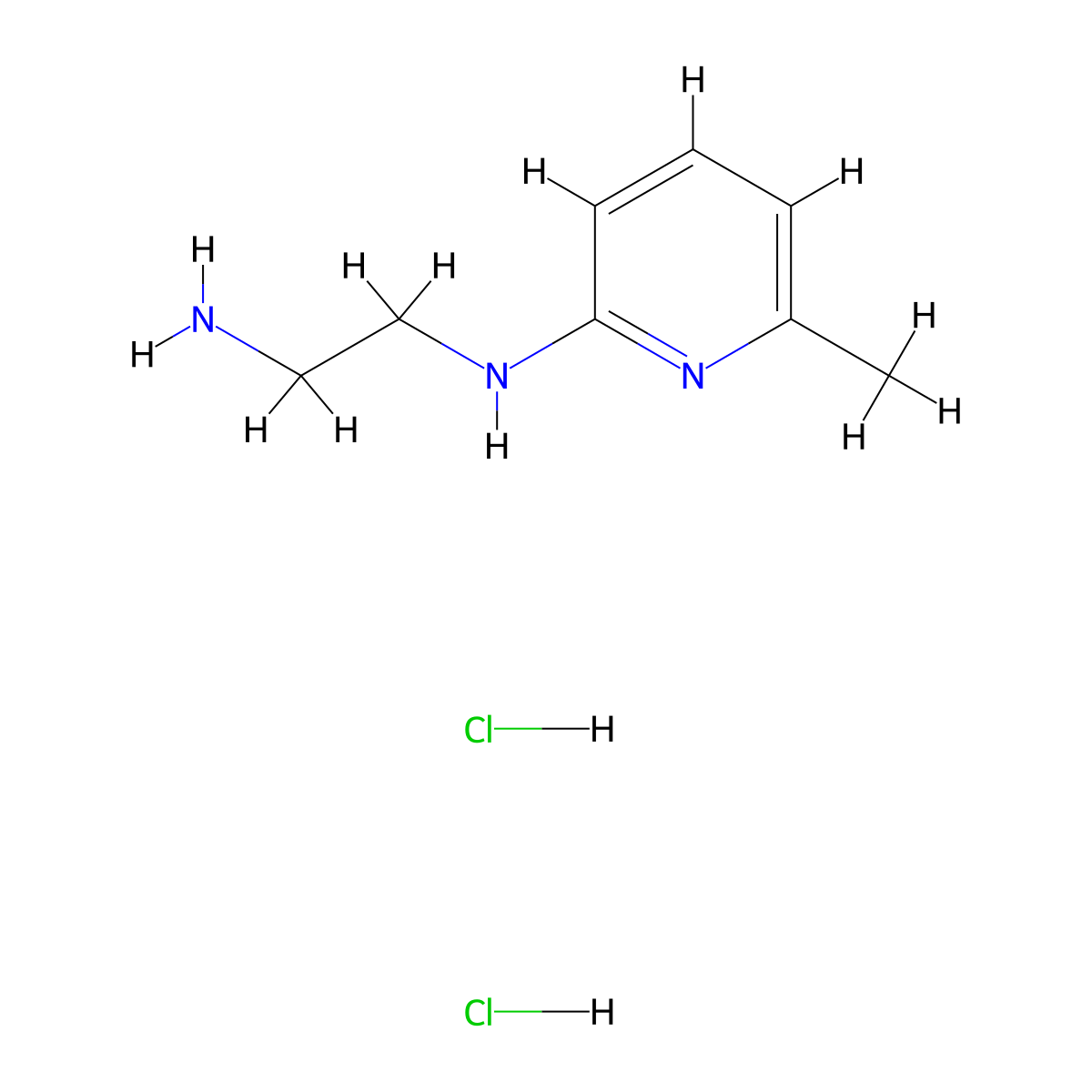 N-(2-aminoethyl)-6-methylpyridin-2-amine dihydrochloride molecular structure, CAS 1311316-96-7