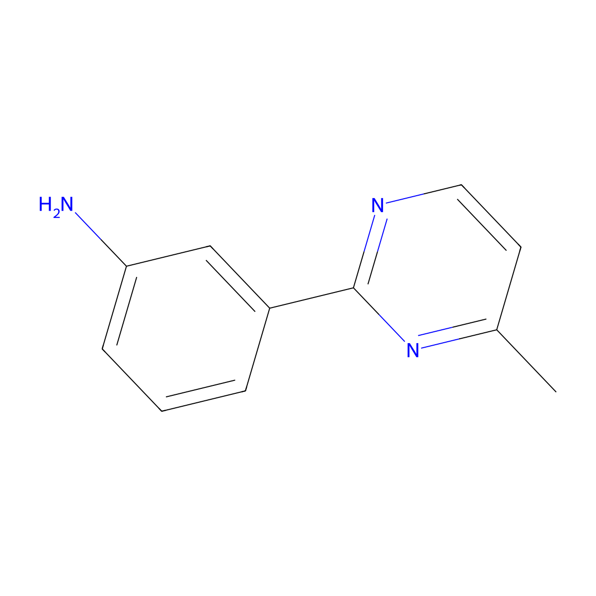 3-(4-Methylpyrimidin-2-yl)aniline molecular structure, CAS 1311317-23-3