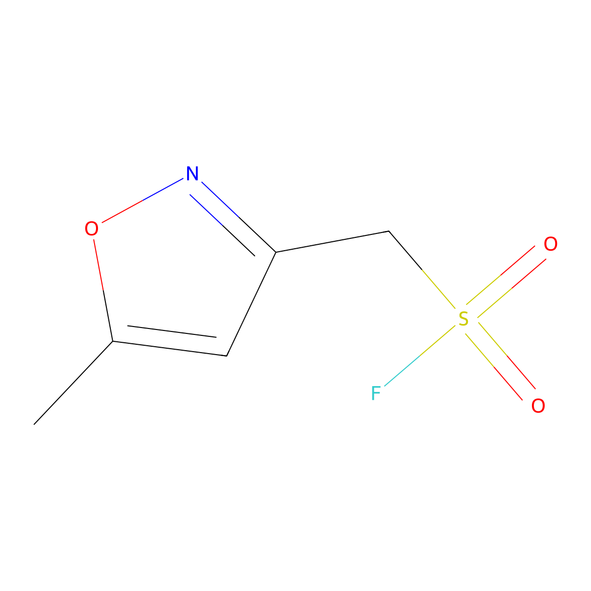 (5-Methyl-1,2-oxazol-3-yl)methanesulfonyl fluoride molecular structure, CAS 1311317-32-4