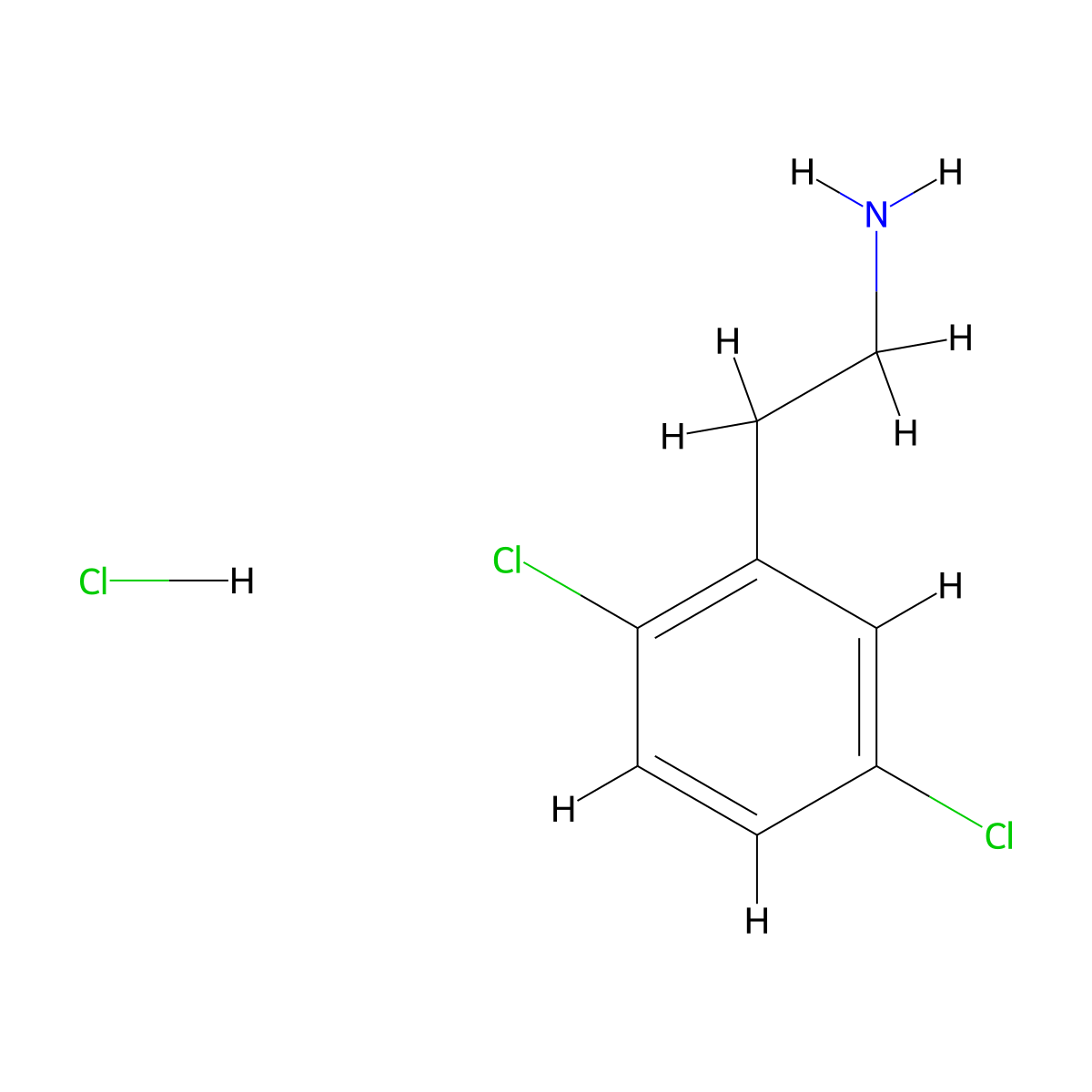 2-(2,5-Dichlorophenyl)ethan-1-amine hydrochloride molecular structure, CAS 1311317-57-3