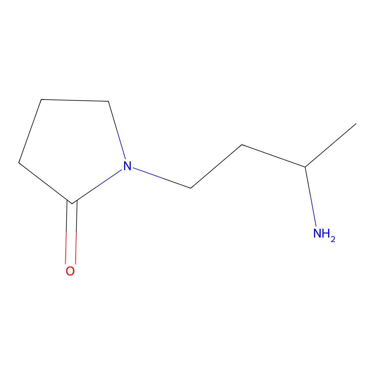 1-(3-Aminobutyl)pyrrolidin-2-one molecular structure, CAS 1311317-70-0