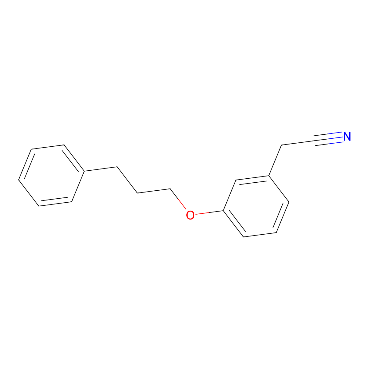 2-[3-(3-Phenylpropoxy)phenyl]acetonitrile molecular structure, CAS 1311317-75-5