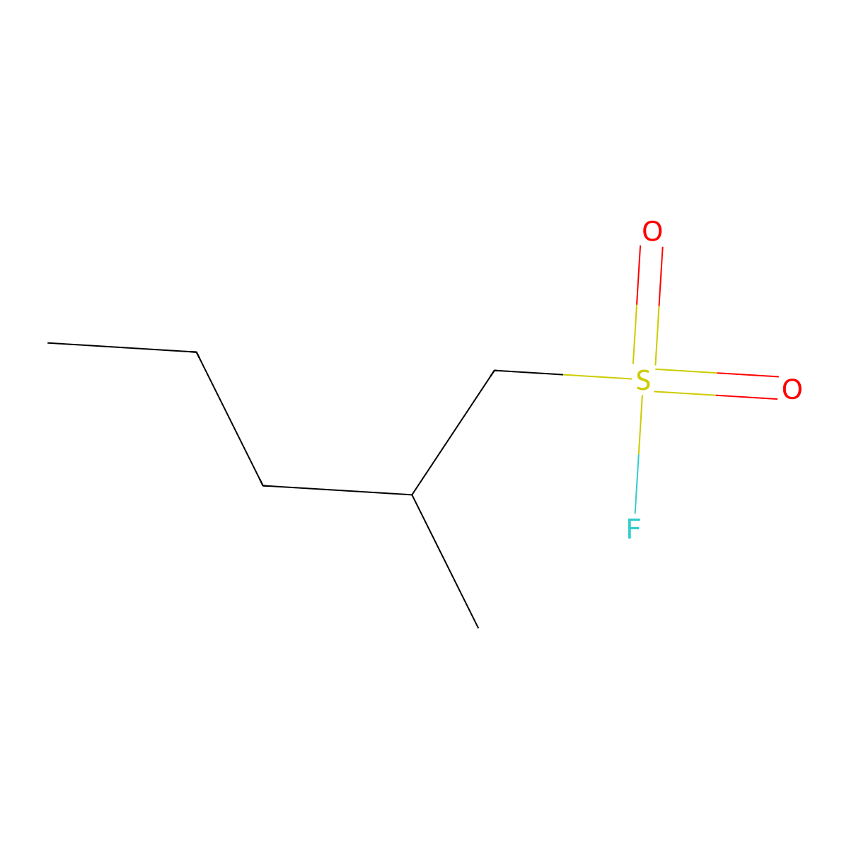 2-Methylpentane-1-sulfonyl fluoride molecular structure, CAS 1311317-93-7