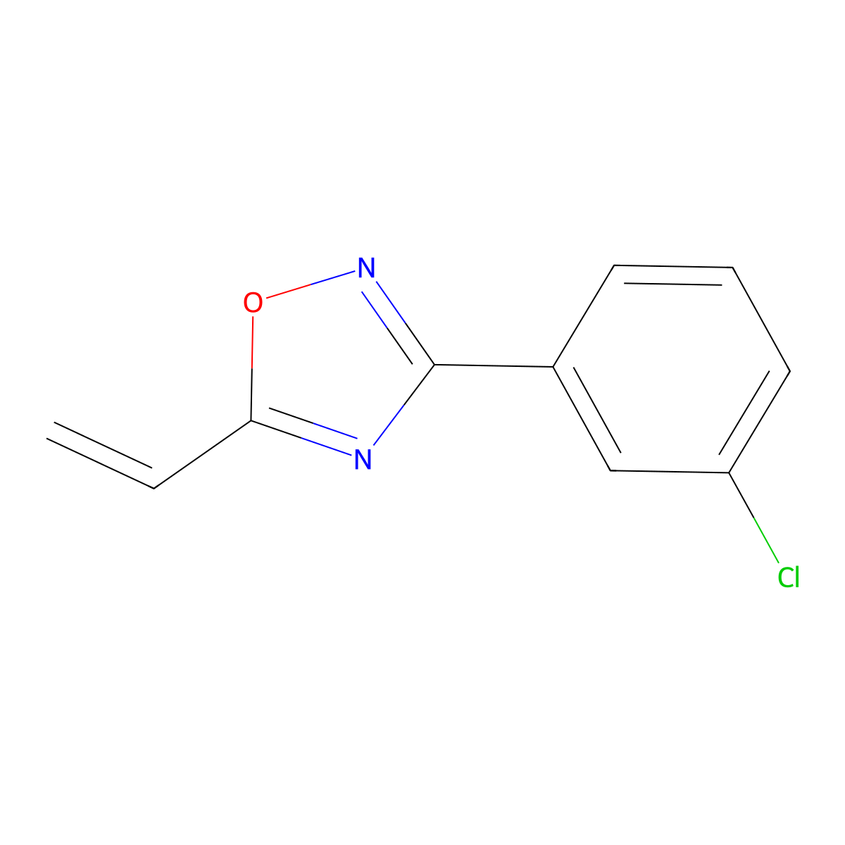 3-(3-Chlorophenyl)-5-ethenyl-1,2,4-oxadiazole molecular structure, CAS 1311318-06-5