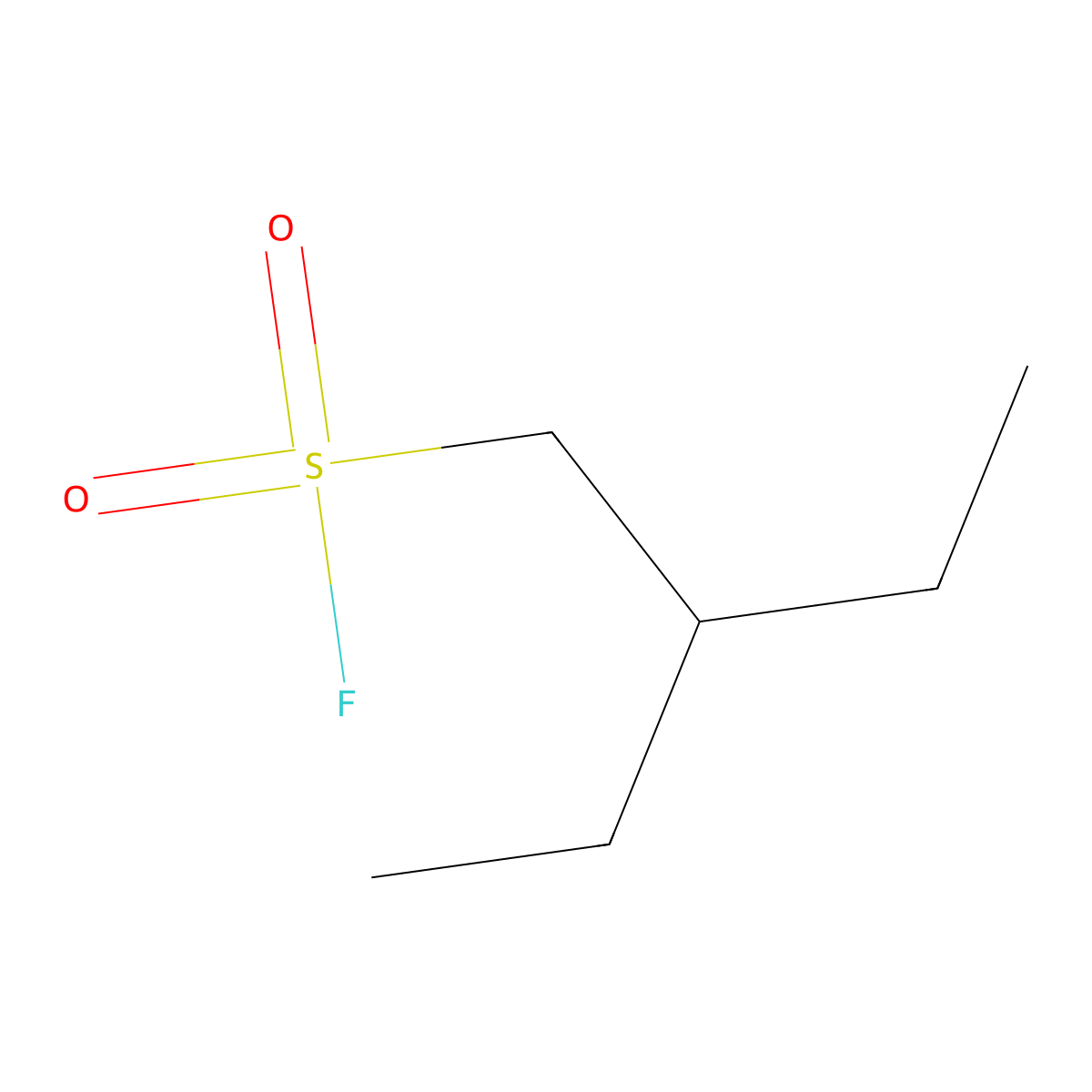 2-Ethylbutane-1-sulfonyl fluoride molecular structure, CAS 1311318-07-6