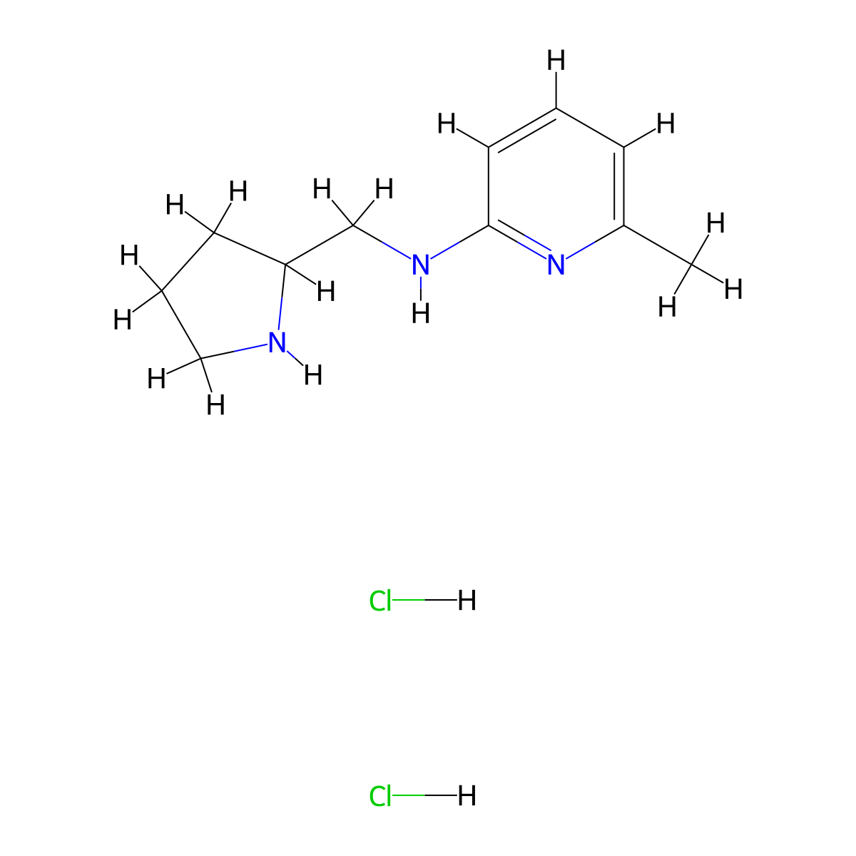 6-methyl-N-(pyrrolidin-2-ylmethyl)pyridin-2-amine dihydrochloride molecular structure, CAS 1311318-44-1